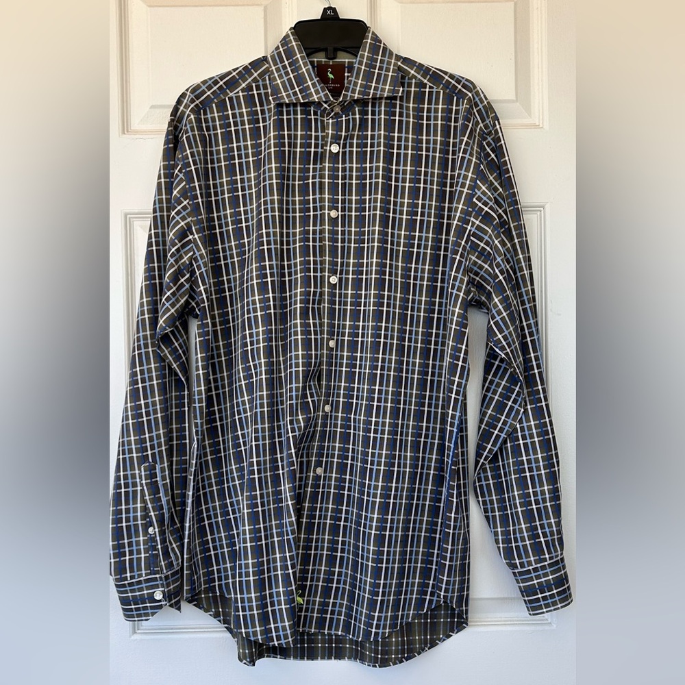 Tailorbyrd Men’s Button Up Shirt Long Sleeves Size Large‎